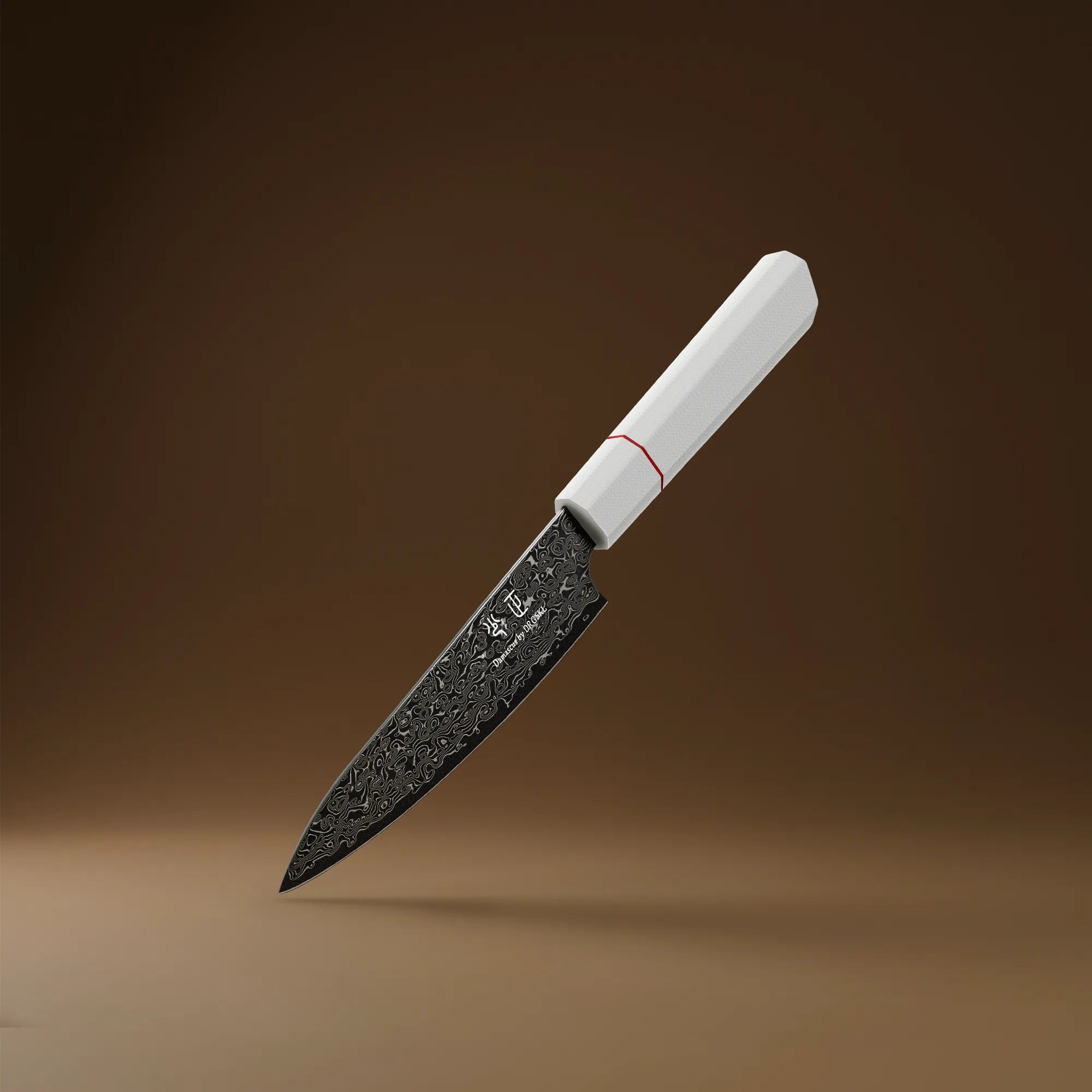 Image of DRGSKL Damascus Utility Knife — Japanese VG10 Steel, G10 Handle