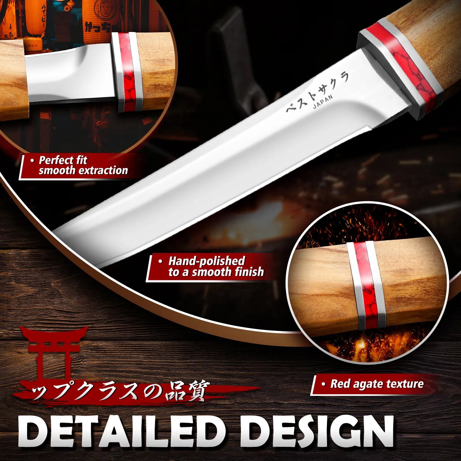 Image of DRGSKL Multi-Purpose Fixed Knife - Handmade Japanese Knife with Sheath